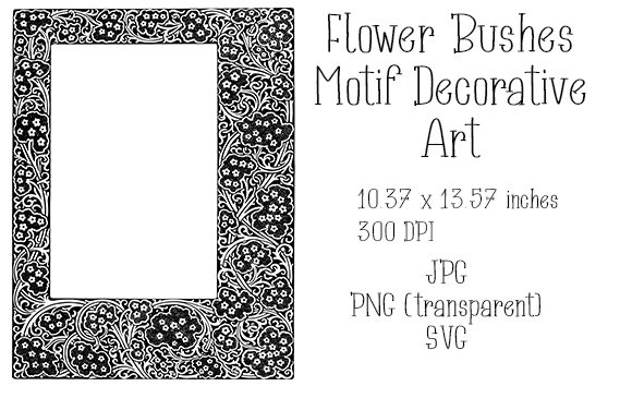 Bringing Nature Indoors: The Versatility of Flower Bushes Motif Decorative Art