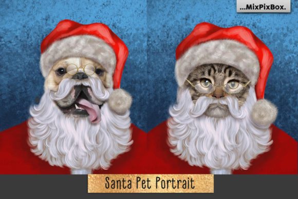 Creating Magical Holiday Memories with Santa Pet Portrait Backgrounds
