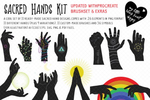Elevating Brand Narratives with the Sacred Hands Kit and Ready-Made Design Assets