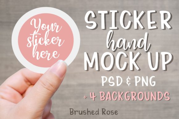 Elevating Your Brand Presentation with a Professional Sticker Mockup Hand Mock Up