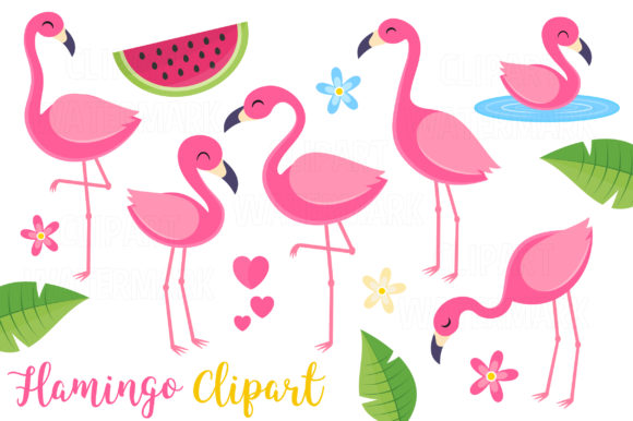 Flamingo Clipart: Vibrant Vector Assets for Summer Designs
