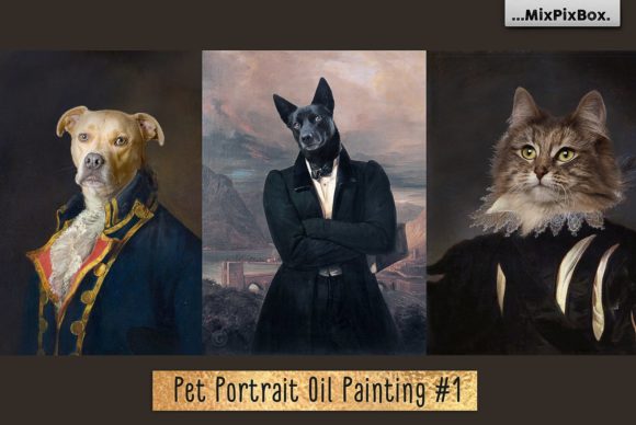 Integrating Pet Portrait Oil Background V.1 into Professional Digital Art Workflows
