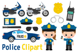 Police Clipart for Modern Design Projects