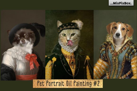 Reviving Classic Artistry: A Deep Dive into the Pet Portrait Oil Background V.2 Digital Asset