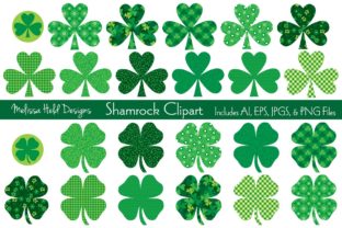 St. Patrick's Day Shamrock Clipart for Creative Projects