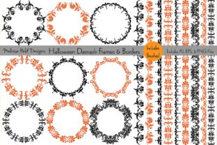 Streamlining Seasonal Design Workflows with Halloween Damask Frames Borders