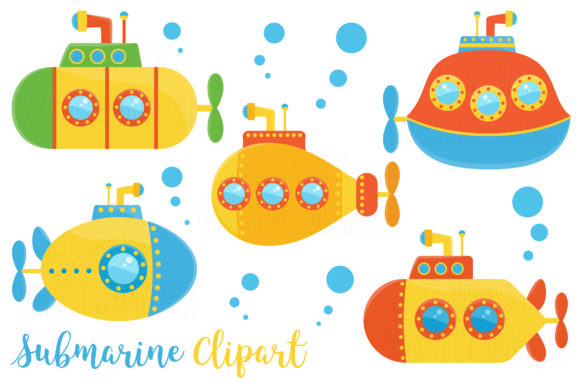 Submarine Clipart: High-Res Vector & PNG Files for Creators