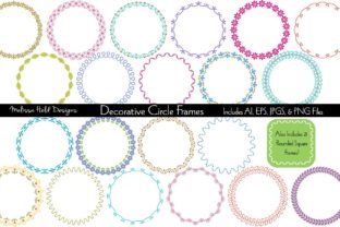 Versatile Decorative Circle Square Frames for Design
